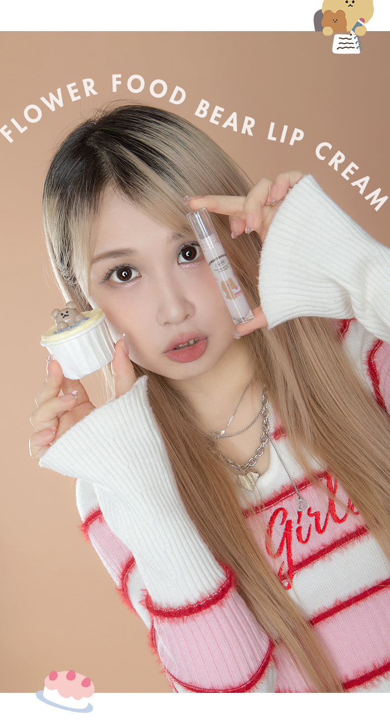 花洛莉亚-花菜熊奶糕唇霜